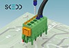 Conector PCB cu noua tehnologie de conectare directǎ SKEDD